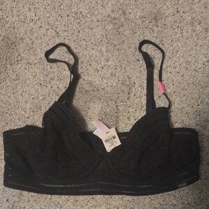 Nwt Victorias Secret Black Lace Bra Sz 34b